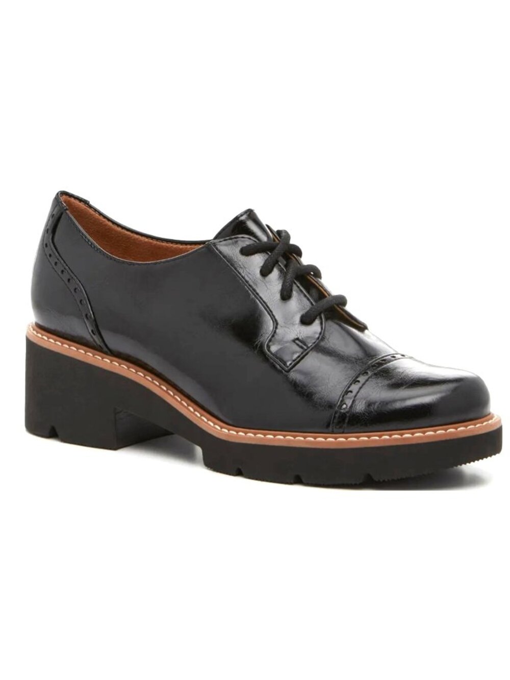 Naturalizer Cabaret Women's 9 Lace-Up Platform Oxford Comfort Footbed Platform